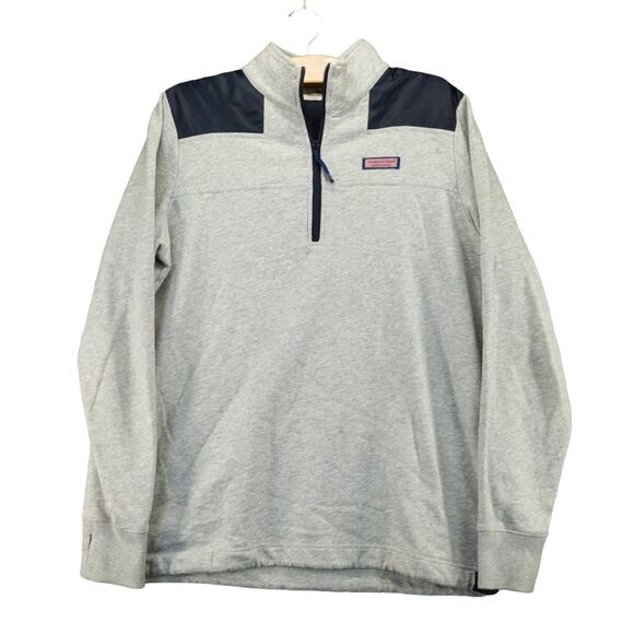 Vineyard Vines Martha's Vineyard Mens 1/4 Zip Sweatshirt Size M Gray - Picture 1 of 11